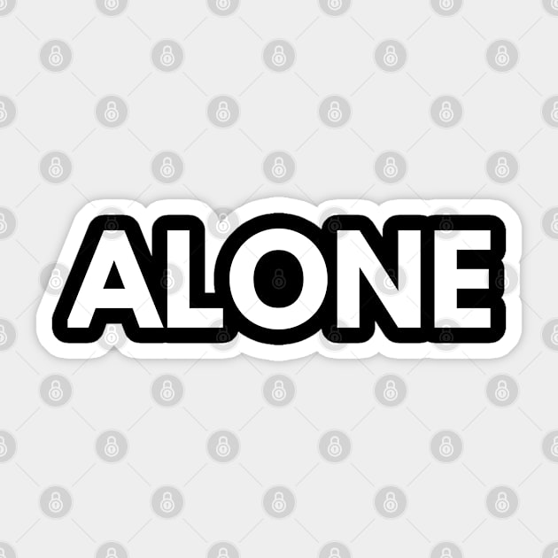 alone Sticker by FromBerlinGift